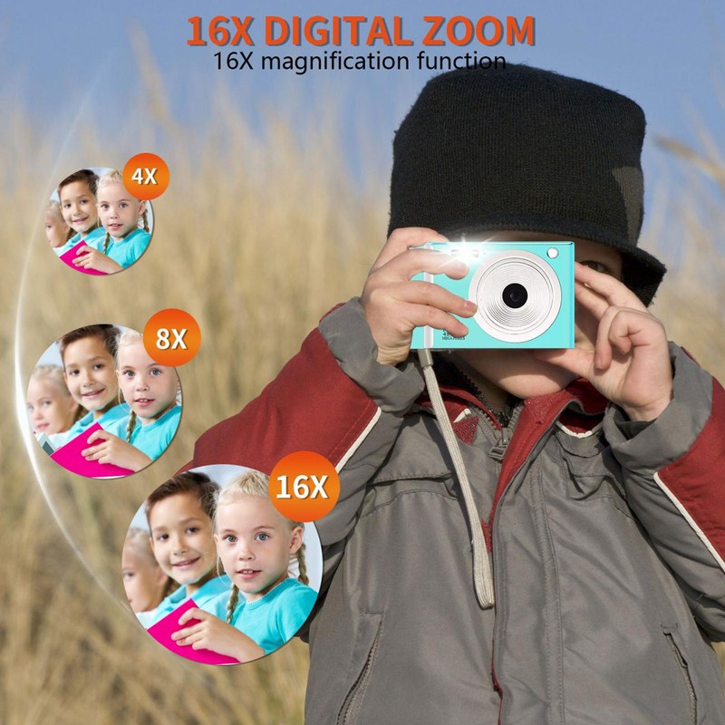 Digital Camera 1080P 48MP 16X Digital Zoom Prevents Shake Face