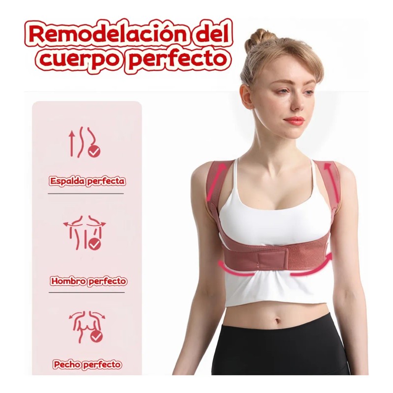 Corrector Faja De Postura De Espalda Para Corregir La Joroba