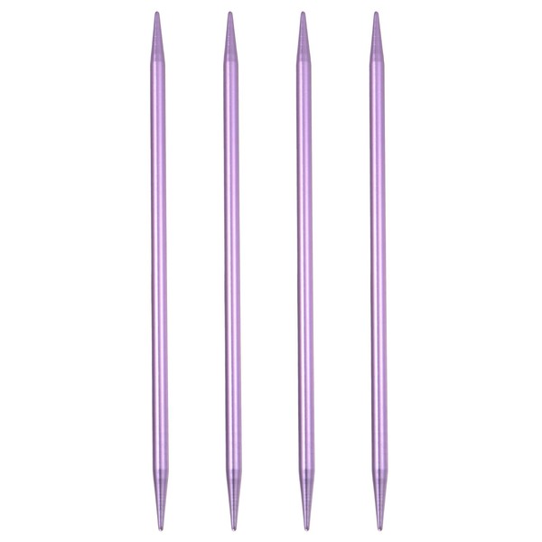 uxcell 4Pcs Knitting Needles 6mm (US Size 10) Aluminum Alloy