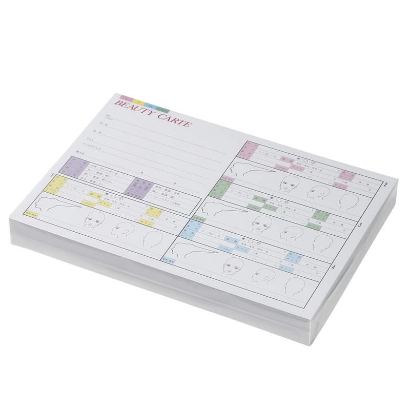 DEEDS Customer Record A, 100 Sheets/Salon Carte, Beauty Salon