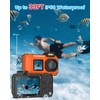 MOREXIMI 33FT Underwater Camera, 4K 65MP Waterproof Camera, Underwater Camera