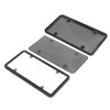 License Plate Frame Cover Set Standard Fit Smoky UV Resistant