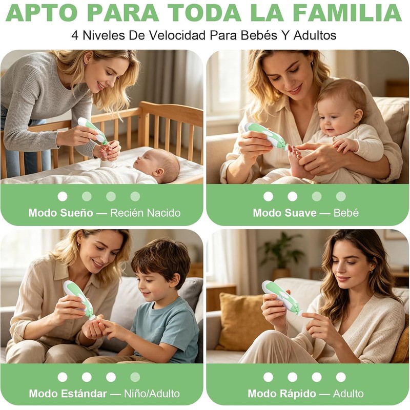 AXIDUN-Lima de uñas para bebé, Cortaúñas para bebé