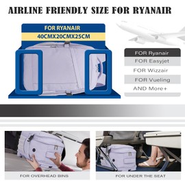 Hand Luggage Backpack 40 x 20 x 25 for Ryanair Backpack Aeroplane Small Travel Backpack 20L Bag Backpack 40 x 30 x 20 for Wizzair with Laptop Compartment Theft-Proof Bag for Women Men School Backpack,