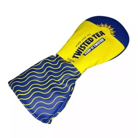 Twisted Tea Hard Iced Tea Yellow/Blue Golf Club Driver Head Cover NWOT