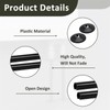 2 Pack Black Radiator Pipe Covers, 15mm x 200mm Matt
