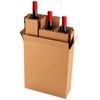 PrimeSaver Wine Shipping Box - Wine Bottle Shipper Corrugated Box