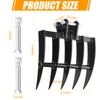NULTRUMA Mini Excavator Wide Backhoe Rake Attachment for 0.8T-1.5T Mini