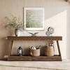 LITTLE TREE 70.87" Long Farmhouse Console Table, 2-Tier Shelf Narrow