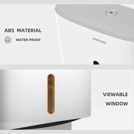 interhasa! Commercial Paper Towel Dispenser Wall Mounted, Hand Towel Dispenser Large Capacity Tissue Box C-Fold Paper Towel Holder (White)