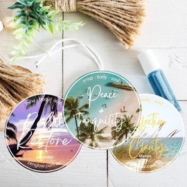 Zenglow Car Air Freshener - Variety Pack - Three [3] Fragrances - Long Lasting Air Freshener for Car and Home - Soothing Relaxing Aroma - Car Accessories Decor for Car Interior - Hanging Car Freshener