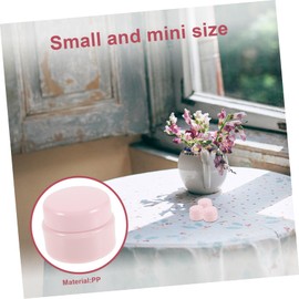 PACKOVE 12Pcs Plastic Refillable Cosmetic Jars with Lids Small Empty Cream Containers for Makeup Lotions and Ointments Leak Design for Home Travel Use