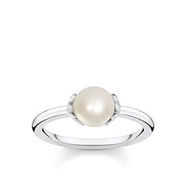 Thomas Sabo TR2298-167-14 Women's Ring Pearl with Stars 925 Sterling Silver, Precious metal, Pearl