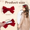 vobobe 40Pcs 3.5Inch Hair Bows for Toddler Girls, Velvet Neutral