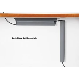 Humanscale, Large - Under Desk Cable Management, Material: 100% Recyclable Plastic, Dimensions: Diameter: 3.6" x 24"L, Color: Gray, Qty: 1