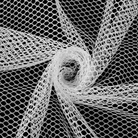 100 x 150 cm White Mesh Fabric, Tulle White Polyester Stretch Fabric, Tulle Mesh, Versatile for Sewing Projects, Shopping Bags, Backpack Bags and Straps and for Net Clothes