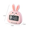 POFET Cute Rabbit Kitchen Timer LED Magnetic Cartoon Digital Cooking