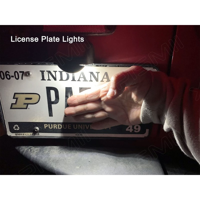 Xpismii 7 Piece White Wrangler Interior LED Light Kit Replacement