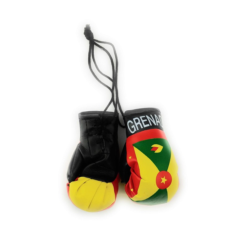 Red Hat Ent Hanging Car Mirror Mini Boxing Gloves (Grenada)