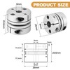 D26 L25.6 Flexible Shaft Coupling Motorcycle Diaphragm 8mm Bore to