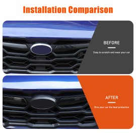 Unbranded Matte Black Front Emblem Ring OVERLAY Trim Cover Fits Subaru Crosstrek 2024+