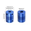 QUARKZMAN 1pc 6.35mm to 8mm Aluminum Alloy Shaft Coupling L25xD19