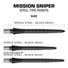 Mission Sniper Points - Ripple Black 28 mm