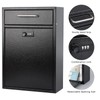 KYODOLED Steel Combination Lock Mail Boxes Outdoor,Locking Wall Mount Mailbox,Security