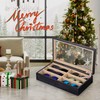SRIWATANA Sunglasses Organizer Box, Christmas Gift, 6 Slot Eyeglasses Display