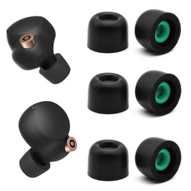 Memory Foam Eartips Ear Buds for Sony WF-1000XM4 Ear Tips Replacement Sony ar Piece Foam Tips for WF-1000XM4 WF-1000XM5 Fit Charging Case M(3 Pairs).