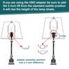 WEAVERBIRD 8 9 10 inch Adjustable Lamp Shade Harp Holder
