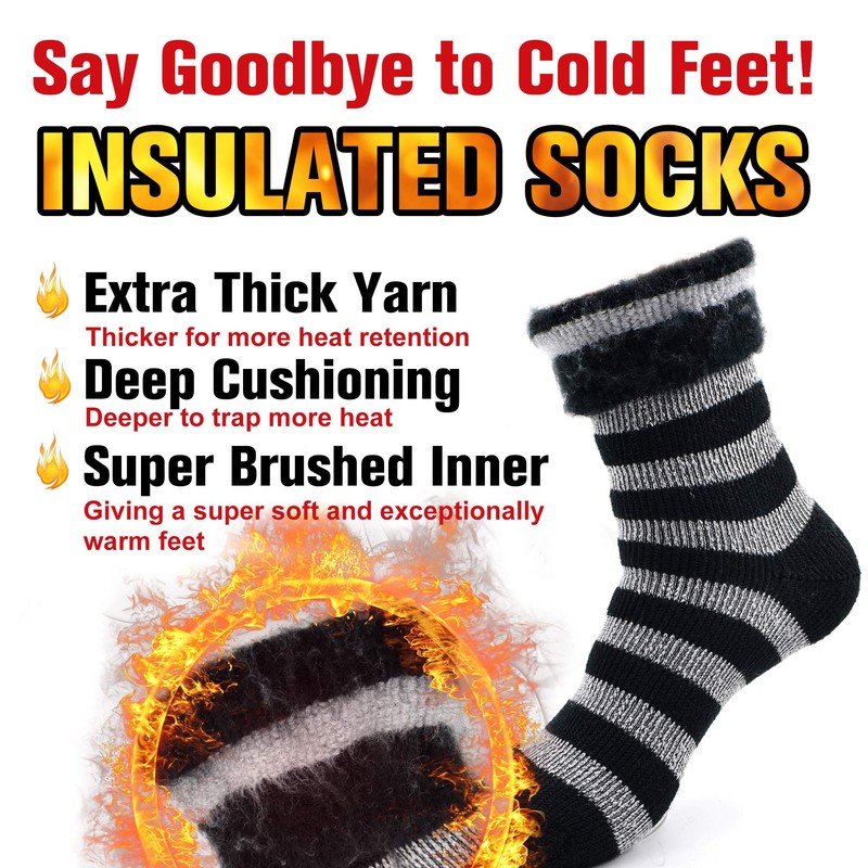 Busy Socks - Calze termiche invernali calde per uomo e