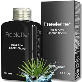 Crema de loción de afeitado preeléctrico, ideal para bálsamo de afeitado cerrado, afeitado suave y sin irritación. Freelette (bálsamo de afeitado, dos