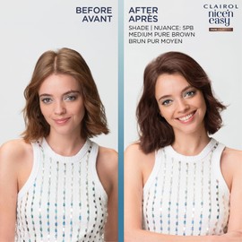 Clairol Nice'n Easy Pure Brunettes Permanent Hair Dye, 4PB Deep Mocha Brown Hair Color, Pack of 1