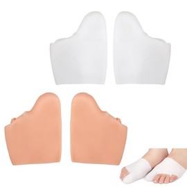 DeaHea 2 Pair Bunion Corrector Silicone Socks All-Day Gel Cushion Toe Spacer Big Toe Straightener Toe Separators Bunion Relief Sleeves for Women Men Bunion Pain Relief Hallux Valgus Day Night Support