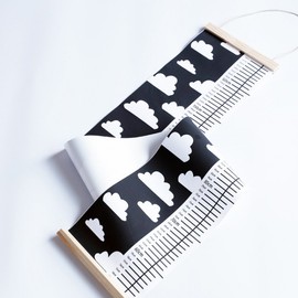 Cloud Wall-Mounted Kids Growth Chart Ruler - Baby Height Measurer Poster Growth Chart Ruler 2ea