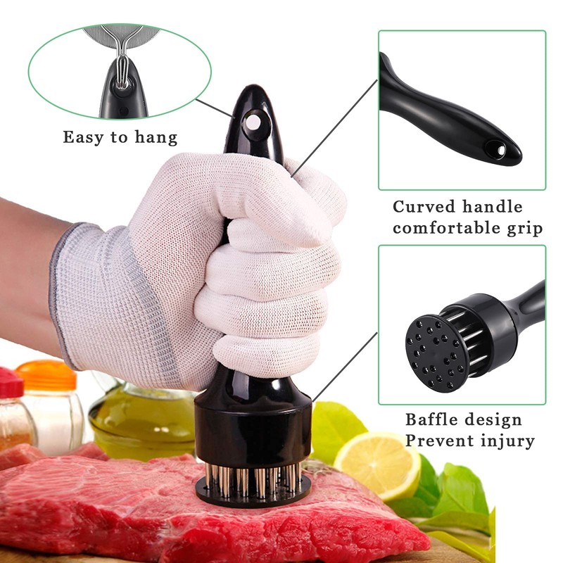 Meat Tenderizer, Stainless Steel Meat Tenderizer Needle Tool, for Steak,