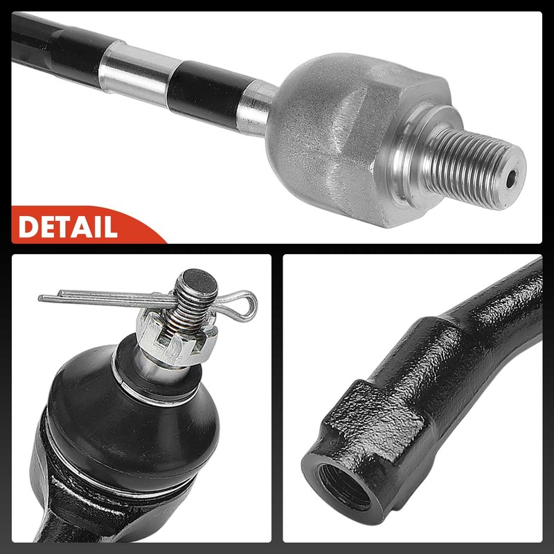 A-Premium Set of 4, Front Inner Outer Tie Rod End