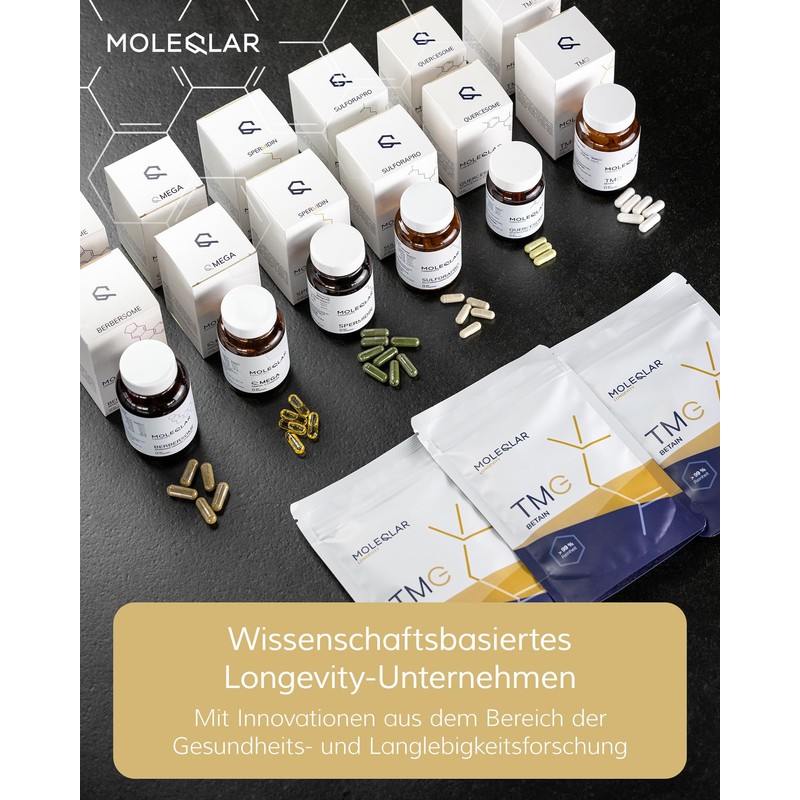 MoleQlar NAD Booster 60 Capsules - Dietary Supplement with Nicotinamide
