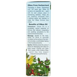 Olbas Oil Aromatherapy Inhalant and Aromatic Massage Oil, 0.95 Fl Oz