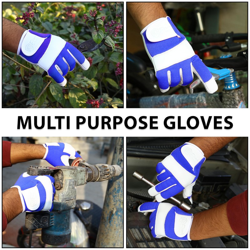 Escort Tools® Heavy Duty Leather Gardening Work Gloves, Thorn Proof,