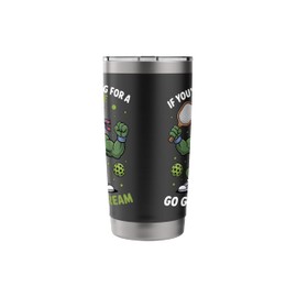 If You Want a Soft Serve Try Ice Cream Pickleball Humor Stainless Steel Insulated Tumbler