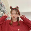 Caiguoer Christmas Headband Antlers Headband Flower Pineal Headband for Women