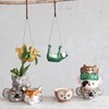 Creative Co-Op 7.75 Inches Round Ceramic Koala Head, Holds 5