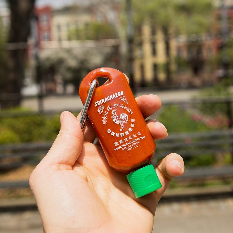 Sriracha Hot Sauce Keychain 1.7oz (Sauce Not Included)