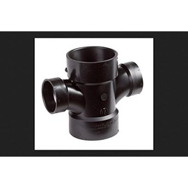 Charlotte Pipe Schedule 40 3 in. Hub x 3 in. Dia. Hub ABS Sanitary Tee