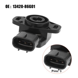 X AUTOHAUX Vehicle Throttle Sensor Replacement Replacement 13420-86G01 Black