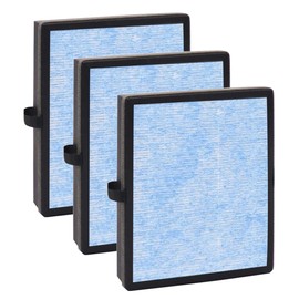 MK04 MG04JH Replacement Filter for Aroeve MK04 and MG04JH Air Purifier, 3-in-1 HEPA Filter Activated Carbon Filter and Pre-Filter Replaceable Filter (Pack of 3)