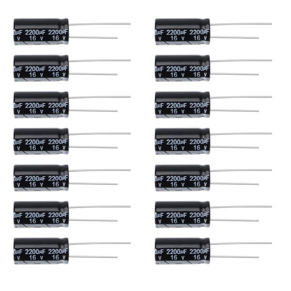 EMSea Electrolytic Capacitors 2200uF 16V 105°C 10 x 20.5 mm