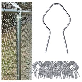Sysarua 200 Pcs T Post Clips, EZ Twist Preformed Steel Tie Wire, Fence Ties for Securing Fences on Farms/Ranches/Gardens